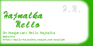 hajnalka mello business card